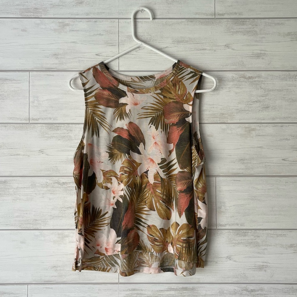Floral Tropical Work-Out Tank